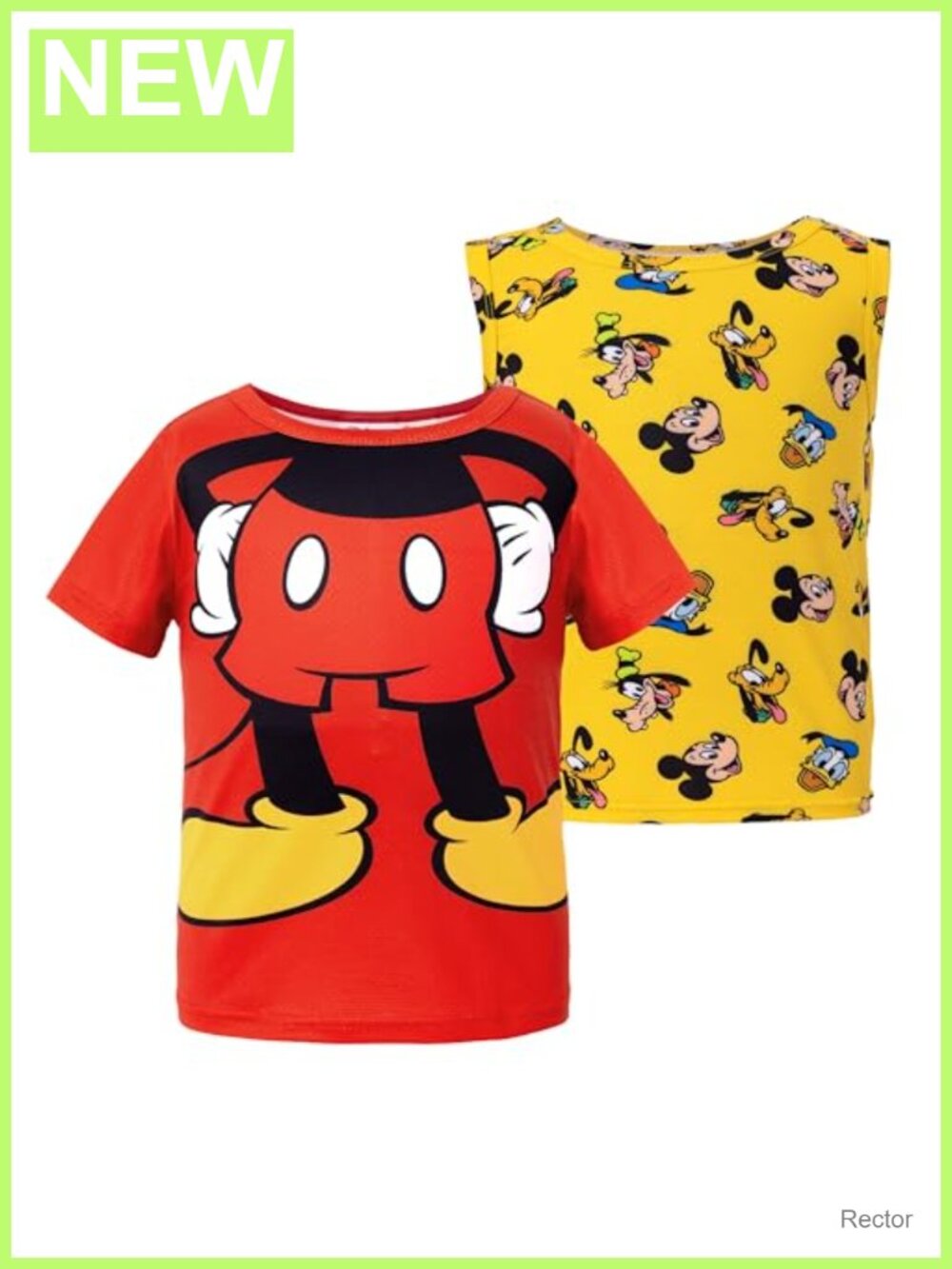 Disney Kids 2-Pack Tee & Tank Top Set Boys Licensed Character Shirts